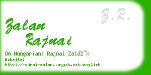 zalan rajnai business card